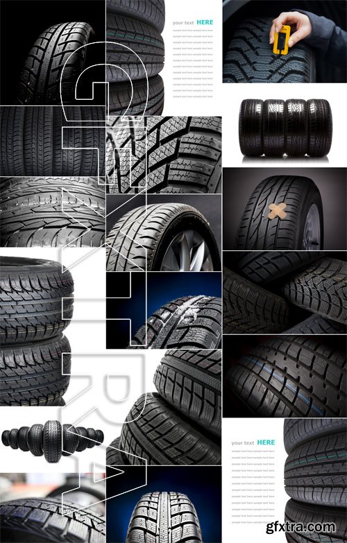 Stock Photos - Tires 2, 25xJPG