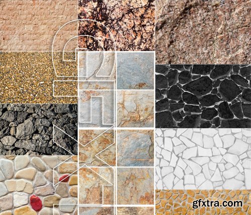 Stock Photos - Stone Textures, 25xJPG