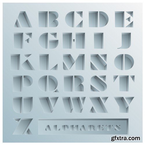 Stock Vectors - Alphabet 2, 25xEPS