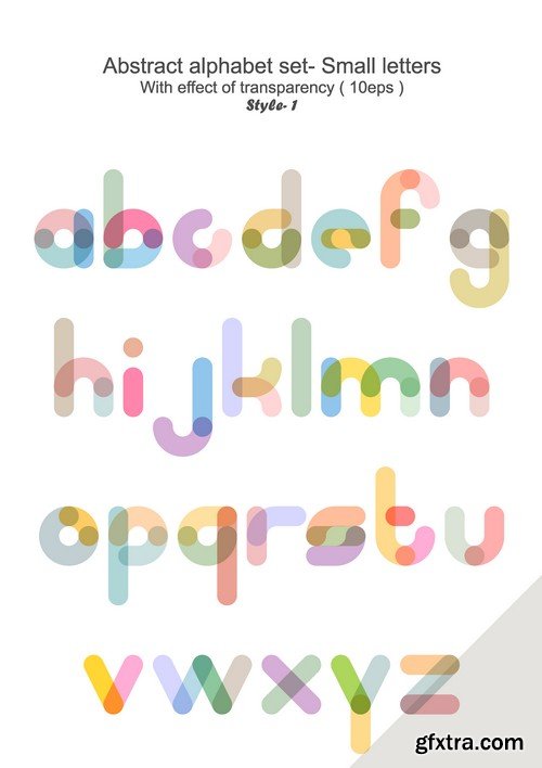 Stock Vectors - Alphabet 2, 25xEPS