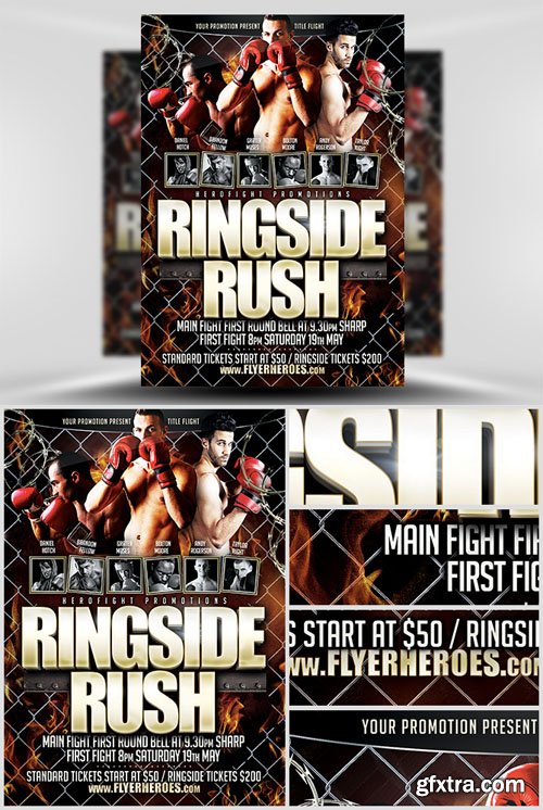 Ringside Rush Flyer Template