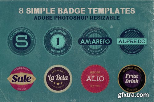 8 Simple Badge Templates