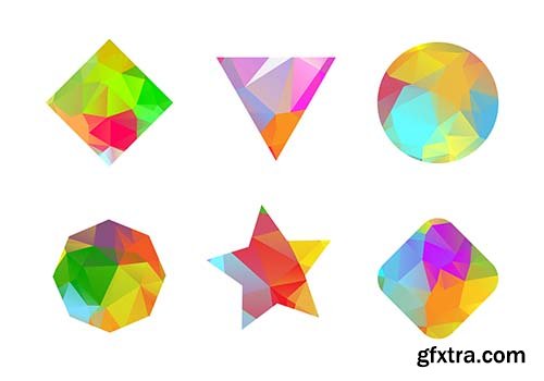 Polygonal Vector Elements - 25x EPS