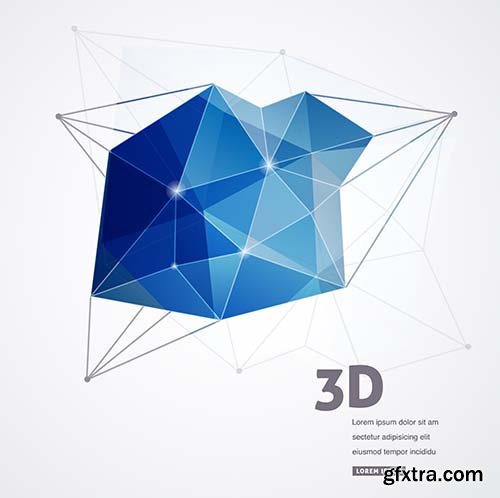 Polygonal Vector Elements - 25x EPS