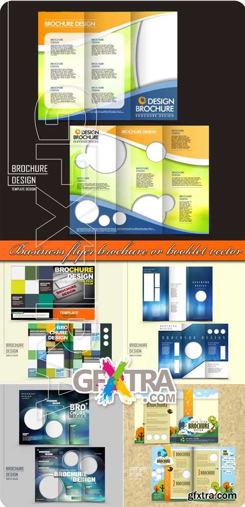 Business flyer brochure or booklet vector