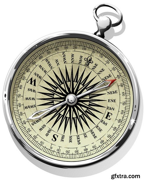 Stock Vectors - Compass 2, 25xEPS