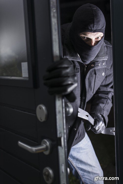 Stock Photos - Thief, Burglar 2, 25xJPG