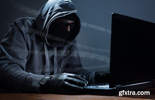 Stock Photos - Thief, Burglar 2, 25xJPG