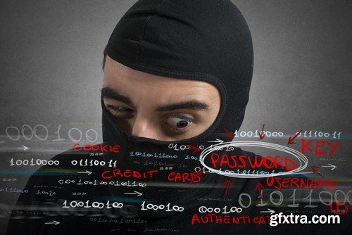 Stock Photos - Thief, Burglar 2, 25xJPG