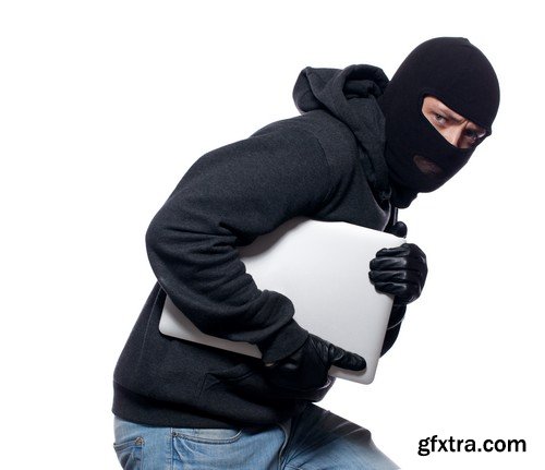 Stock Photos - Thief, Burglar 2, 25xJPG