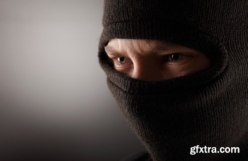 Stock Photos - Thief, Burglar 2, 25xJPG