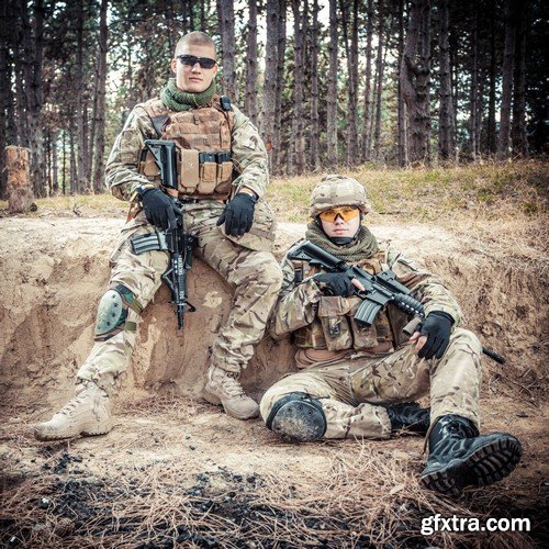 Stock Photos - Soldiers, 25xJPG