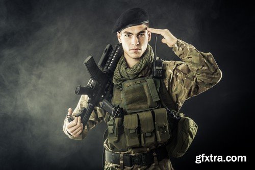 Stock Photos - Soldiers, 25xJPG