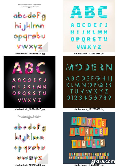 Amazing SS - Alphabets 8, 25xEPS