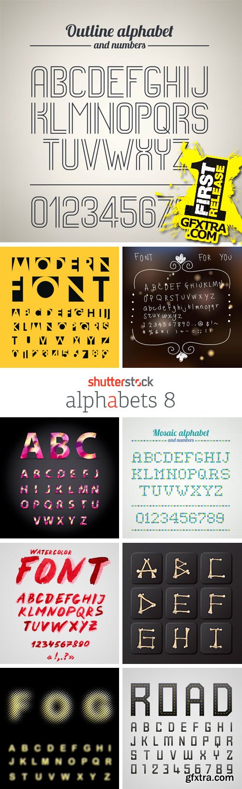 Amazing SS - Alphabets 8, 25xEPS