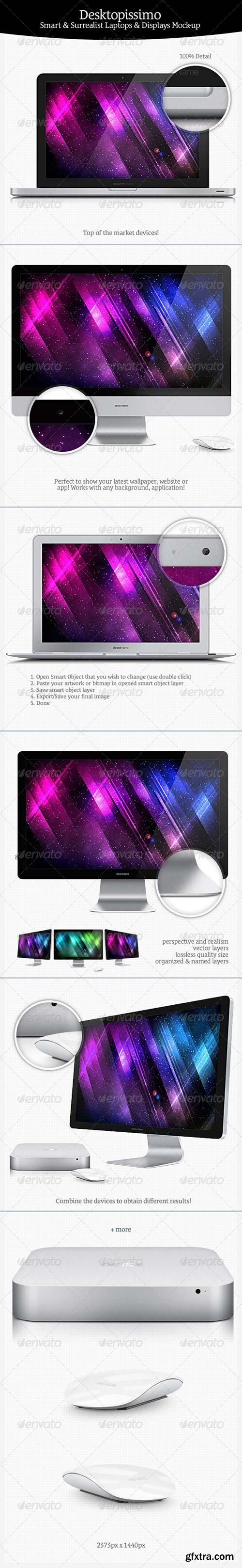 GraphicRiver - Desktopissimo - Laptops & Displays Mock-up