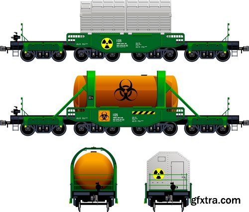 Stock Vectors - Train, 25xEPS