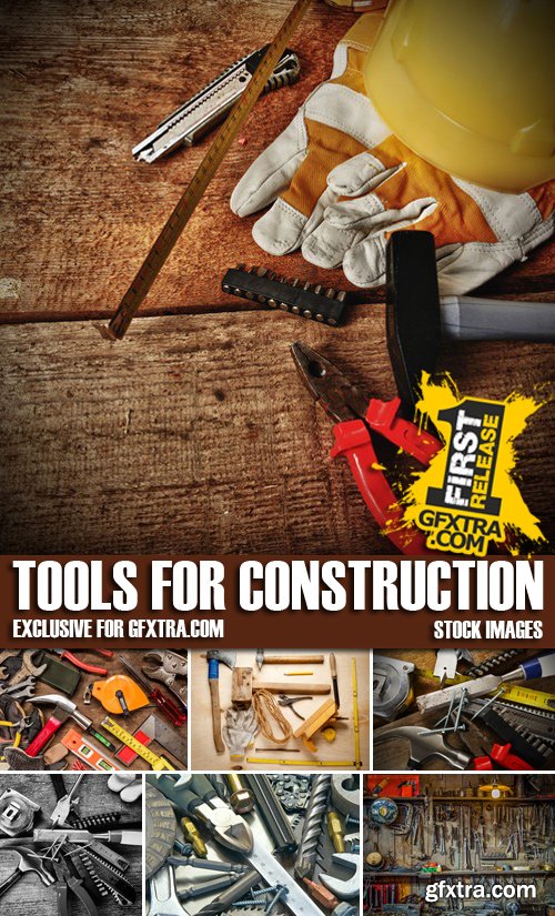 Stock Photos - Tools for construction, 25xJPG