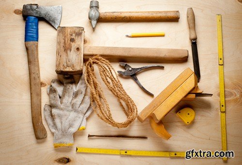 Stock Photos - Tools for construction, 25xJPG