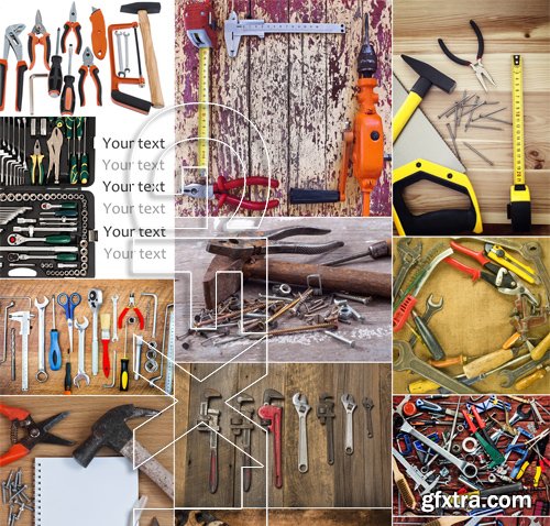 Stock Photos - Tools for construction, 25xJPG