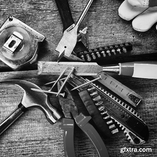 Stock Photos - Tools for construction, 25xJPG