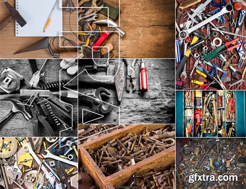 Stock Photos - Tools for construction, 25xJPG