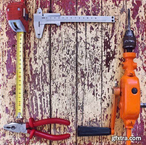 Stock Photos - Tools for construction, 25xJPG