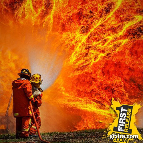 Stock Photos - Firefighter 2, 25xJPG