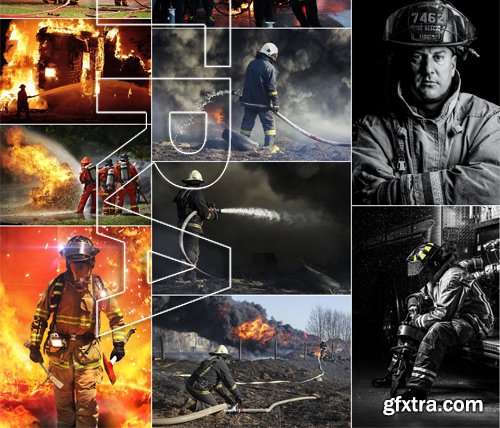 Stock Photos - Firefighter 2, 25xJPG