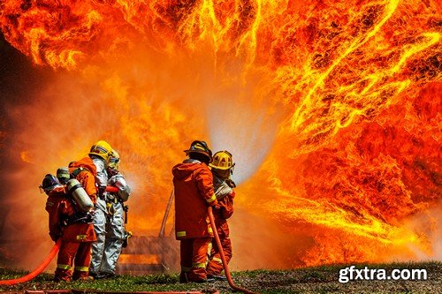 Stock Photos - Firefighter 2, 25xJPG