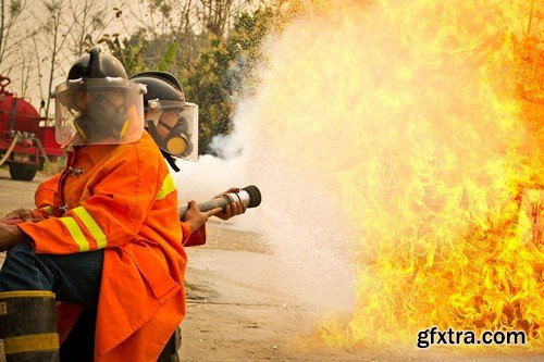 Stock Photos - Firefighter 2, 25xJPG