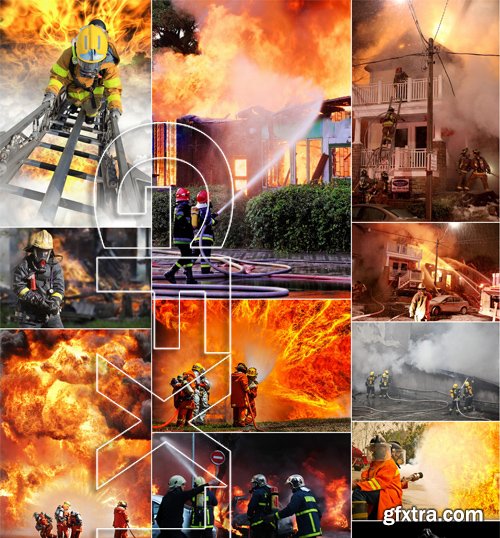 Stock Photos - Firefighter 2, 25xJPG