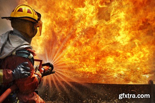 Stock Photos - Firefighter 2, 25xJPG