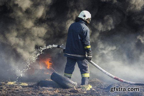 Stock Photos - Firefighter 2, 25xJPG