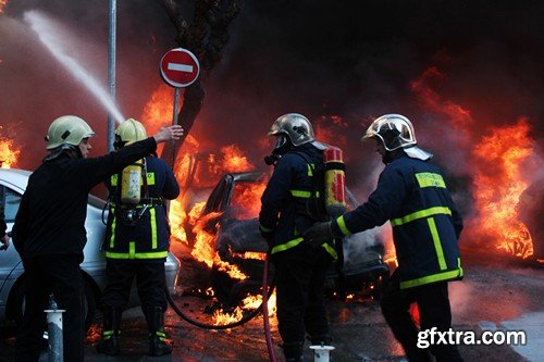 Stock Photos - Firefighter 2, 25xJPG