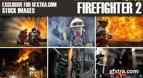 Stock Photos - Firefighter 2, 25xJPG