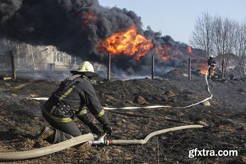 Stock Photos - Firefighter 2, 25xJPG