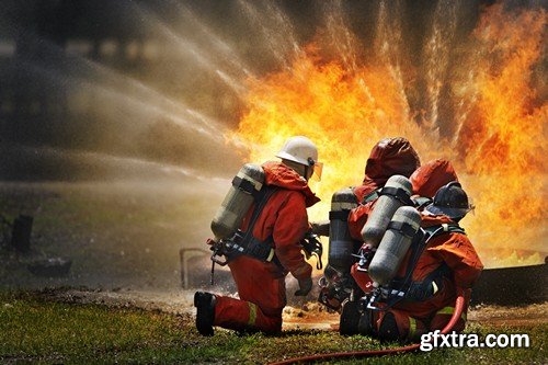 Stock Photos - Firefighter 2, 25xJPG