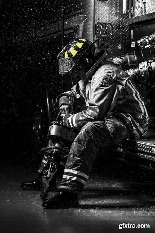 Stock Photos - Firefighter 2, 25xJPG