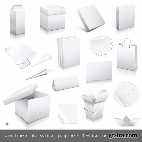 Paper Elements in vector - 17 Eps - 4 Ai - 4 Svg