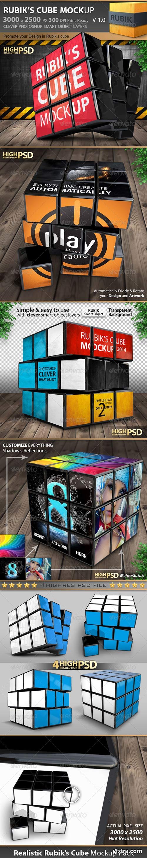 GraphicRiver - Rubik's Cube Mockup Pack V1