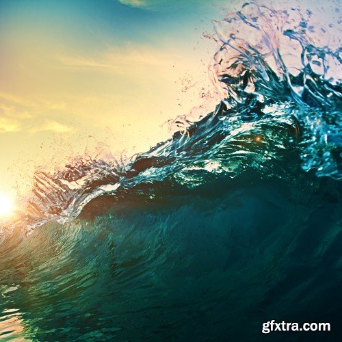 Stock Photos - Big wave of the sea, 25xJPG