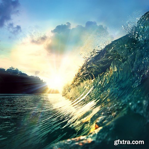 Stock Photos - Big wave of the sea, 25xJPG