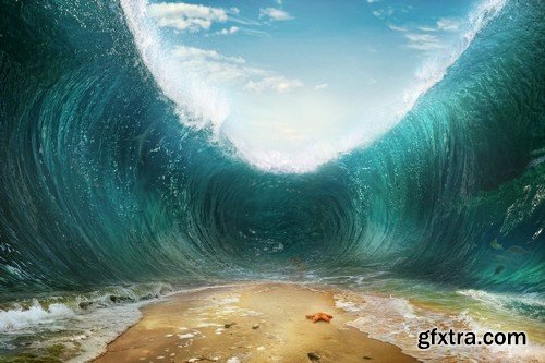 Stock Photos - Big wave of the sea, 25xJPG