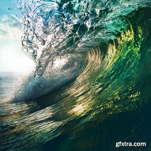 Stock Photos - Big wave of the sea, 25xJPG