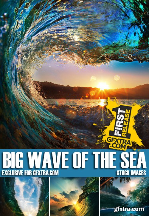 Stock Photos - Big wave of the sea, 25xJPG
