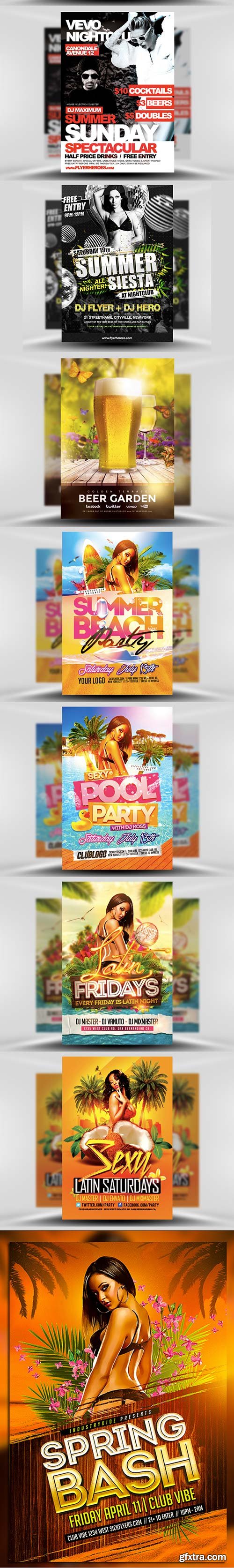 Summer Flyer Templates Bundle