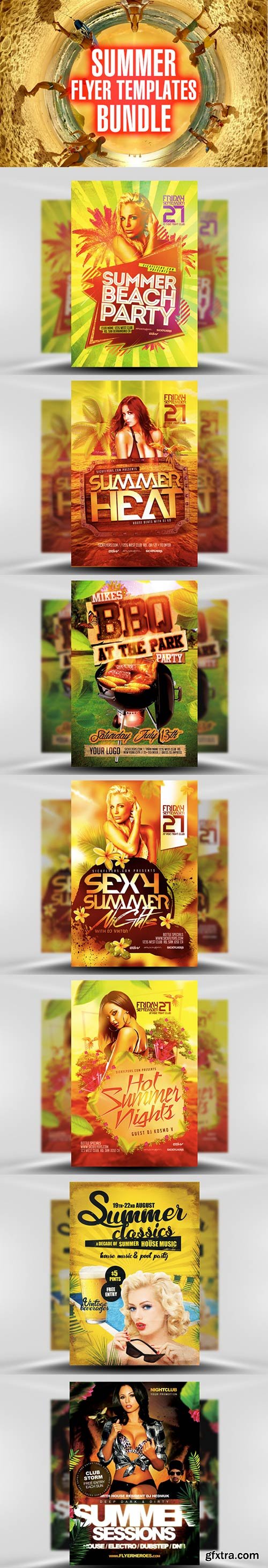 Summer Flyer Templates Bundle