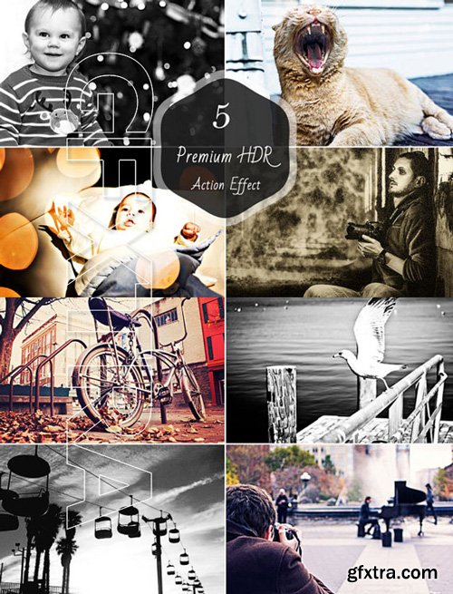 Premium HDR Photoshop Action Effects