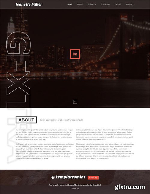 Responsive Parallax One Page Portfolio